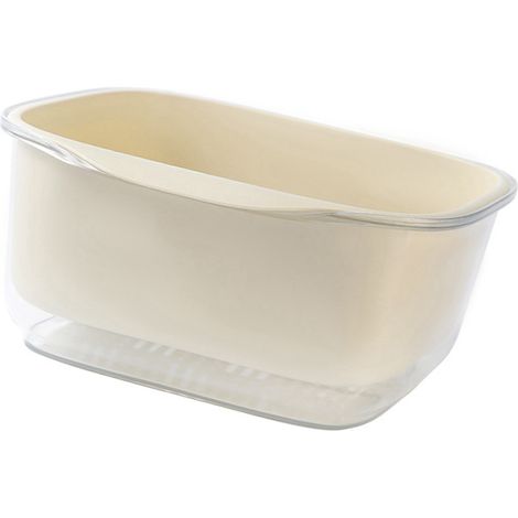 Égouttoir double couche pour fruits et légumes, bol passoire en plastique, bassine de lavage avec panier de drainage, set de cuisine pour maison (1/5)