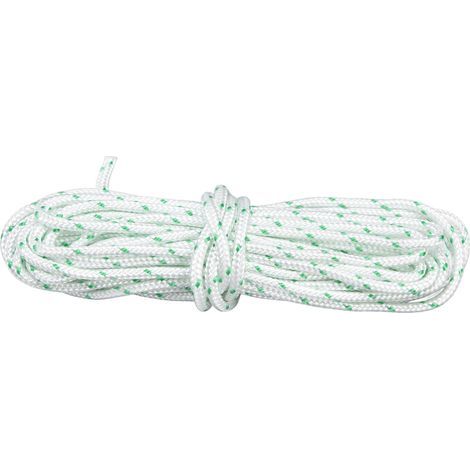 Corde de démarrage en Nylon de 3.5MM, cordon de traction pour tronçonneuse de jardin résistant à l'usure pour tondeuse à gazon artisanale, 8m / 26,2 pieds (1/5)