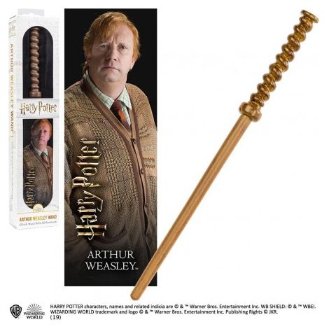 Replica della collezione "The Noble" e segnalibro a forma di bacchetta di Arthur Weasley in PVC da 30 cm
