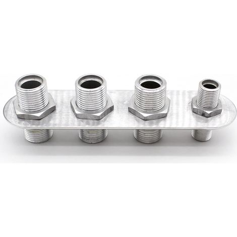 Conector en línea para cortafuegos de aluminio de 4 puertos y aire acondicionado. (1/5)