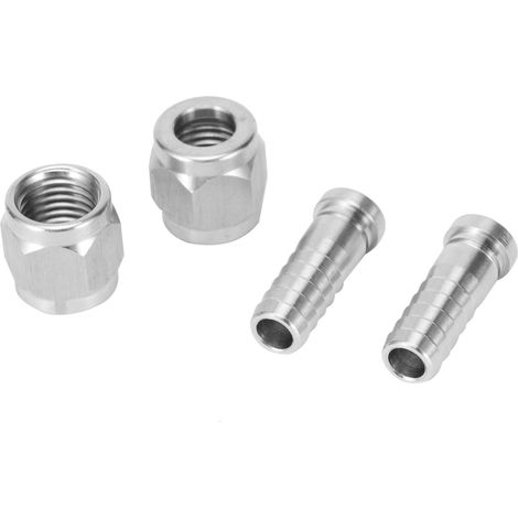 2 jeux de raccords barbelés en acier inoxydable 8mm, écrous 1/4in 5/16in pour connecteur de verrouillage à bille et à goupille, accessoires de brassage maison