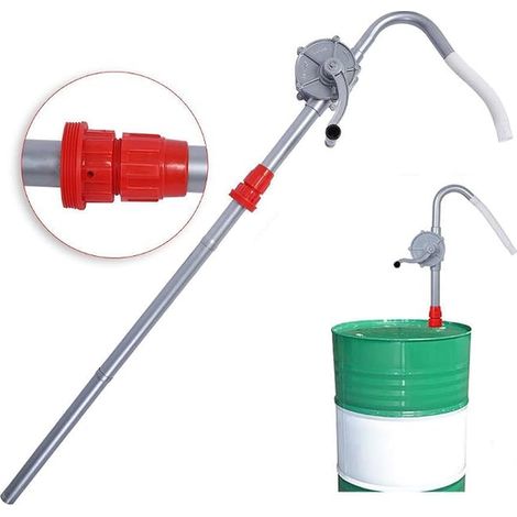 Pompe de Transfert Manuelle en Alliage d'Aluminium pour Carburant, Essence, Compatible avec 200L, Pompe à Manivelle (1/5)