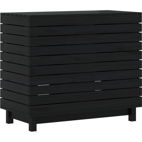 Panier à linge 88,5x44x76 bois massif de pin (1/5)