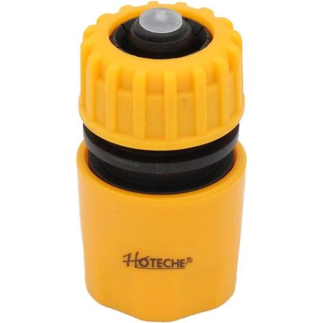 HOTECHE empalme conector 1/2 mm non stop , Empalme conector rápido para mangueras de 1/2 pulgadas Hoteche Con sistema antigoteo y antifugas Fabricado en PVC. - Para manguer (1/3)