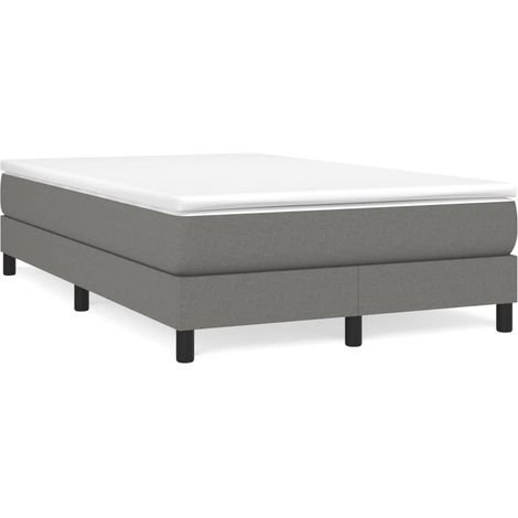 Maison Exclusive - Boxspringbett mit Matratze Dunkelgrau 120x200