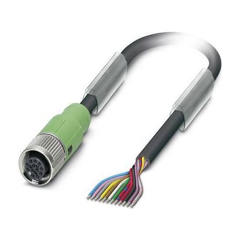 Phoenix Contact SAC-12P-5,0 cable principal negro 5 m