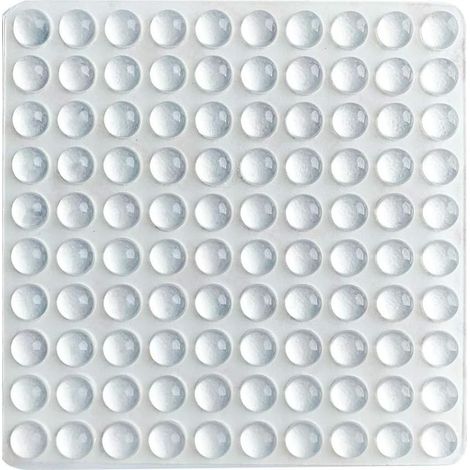 Packung mit 100 Klebepads für Schubladen, Schneidebretter, Glastabletts, Kleinmöbel und Küchenschränke, transparentes Gummi