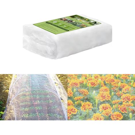 Filet Anti Insecte Potager Blanc 3 5 m Maille Fine Légumes Fruits Arbres Fruitiers Plantes Filet Végétale Serre Plate Bande (1/4)
