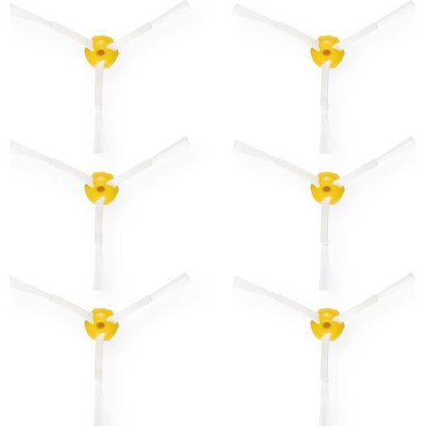 Kit d'accessoires Compatible avec iRobot Roomba 500/600/700 - Lot de 6X Brosse latérale aspirateur Robot - Kit de Remplacement Nettoyage (1/5)