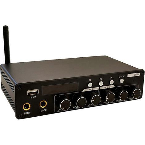 Carte d'amplificateur de puissance Bluetooth ZK-AS200 200 W, module d'amplificateur audio numérique Bluetooth 5.1 pour KTV (1/5)