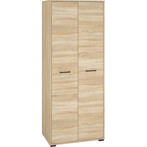 Garderobenschrank 2-türig Eiche hell CHEB-131 (1/5)