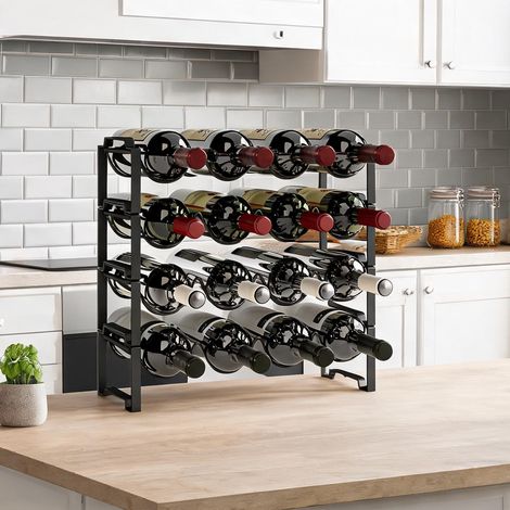 Buffet coloris noir en métal 42,5 x 16,5 x 41 cm (1/5)