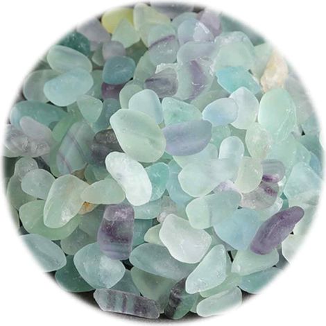 1 kg Gravier de cristal, poudre de cristal blanc, pierre d'aromathérapie, gravier décoratif, pour neutralisation magnétique (1/5)