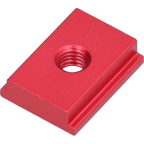 5 Stück Gleitmuttern T-Schienen-Gleiter aus Aluminiumlegierung für Holzbearbeitungswerkzeuge, Schraubschlitzbefestigungen, Rot M6 (1/5)