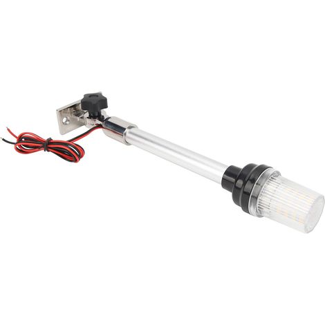 Faltbare LED-Bootsheckleuchte (30 cm / 12 Zoll), 360°-Ankerleuchte, Sockel aus Edelstahl 316, für Fischerboote, Yachten und andere Wasserfahrzeuge. (1/5)