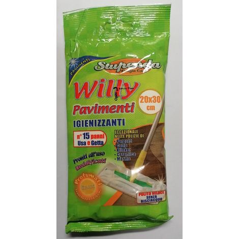 STUPENDA BRIANTINA - WILLY 15 PANNI PAVIMENTI IGIENIZZANTI 20X30CM