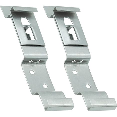Support Plaque Immatriculation - Acier Inoxydable - Universel Voiture Remorque Camion - 120 x 25 mm - Lot de 2 (1/5)