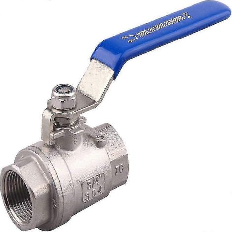 Vanne à bille à passage intégral 3/8 NPT avec poignée de verrouillage, acier inoxydable 304 3 4 NPT (1/5)