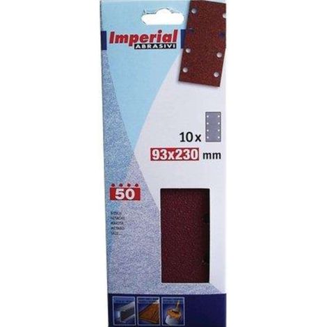 CARTA ABRASIVA A FOGLI BOSCH IMPERIAL - GRANA 180 MM 93X230 CF=PZ 10  - 4 confezione