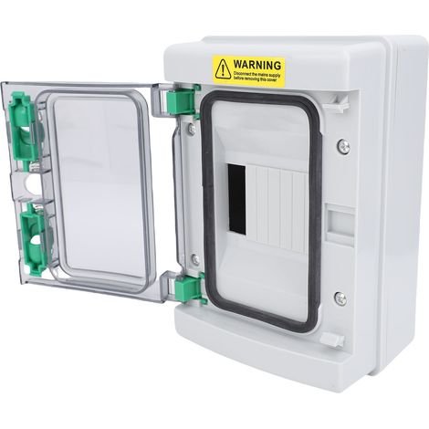 Boîtier de distribution extérieur étanche pour coffret électrique IP66 avec couvercle transparent 4 circuits usage industriel (1/5)