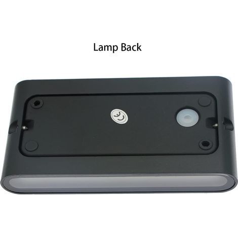 6W LED-Außenwandleuchte aus wasserdichtem Aluminium für Veranda, Garten, Flur, Innenwandleuchte, Warmweiß 3000K (Schwarz) (1/4)