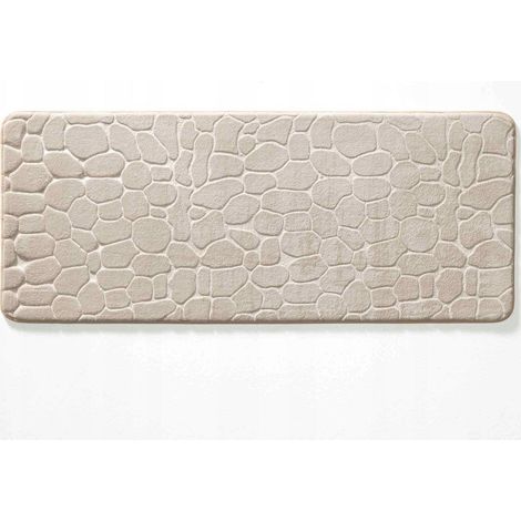 Douceur-dinterieur Tappeto da bagno moderno taupe 120x50 cm