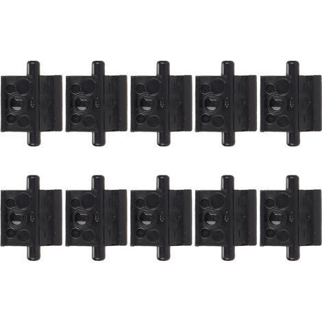 10 pièces Interrupteur à Poussoir de Verrouillage de Batterie pour Talkie-Walkie Baofeng UV-5R, UV-5RA, UV-5RE, BFF8HP