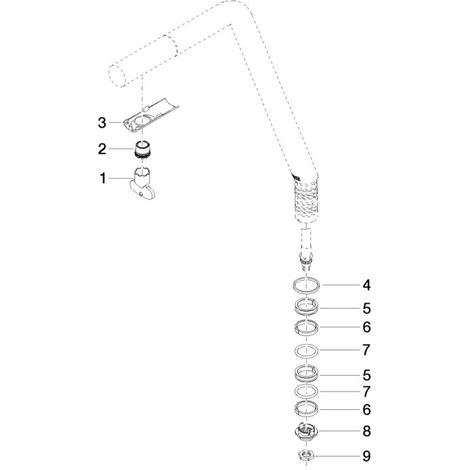 Dornbracht 90282226200-06 Bec de remplacement Pièces détachées