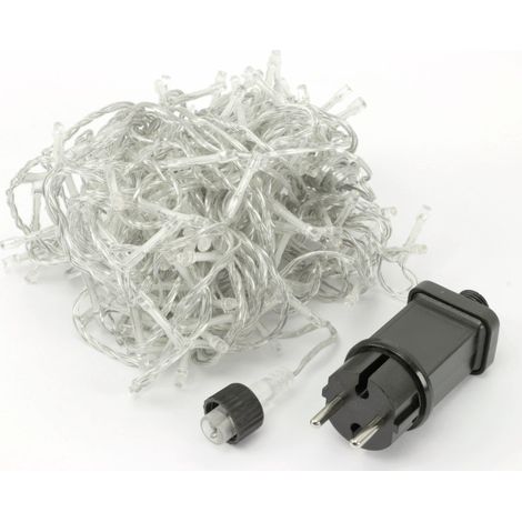 GUIRNALDA FIJA 120 LEDS BLANCO CALIDO 220V 12m IP44 CABLE TRANSPARENTE (1/3)