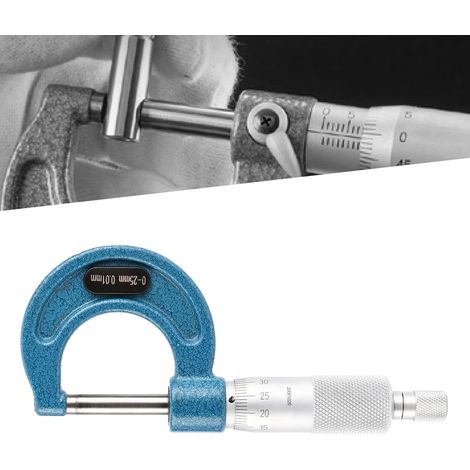 Hochwertiges Mikrometer 0-25 mm, Außenmikrometer, Schraubenmikrometer (1/5)