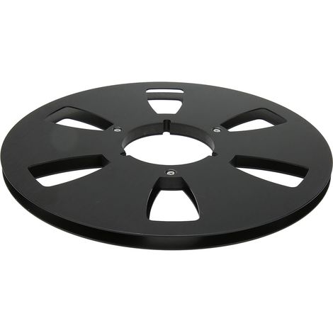 Bobine vide 1/4 10 pouces 6 trous en alliage d'aluminium pièce de machine d'ouverture pour magnétophone à bobine Nab noir (1/5)