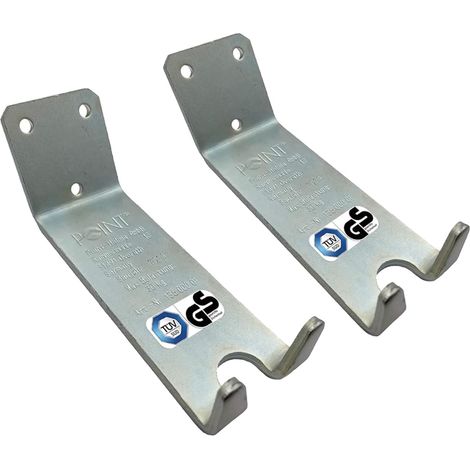 Point 13600021 Supporto da Parete per Bicicletta, Argento (1/3)