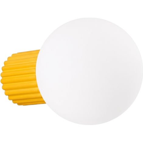 Apliques de pared Halo amarillo aluminio/vidrio 1xG9 Sollux (1/5)