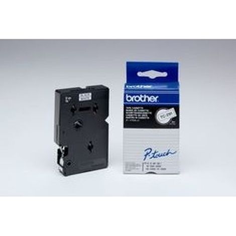 Brother SCHRIFT SCHWARZ / BAND WEISS (TC291 PRÄGEBAND 9MM)