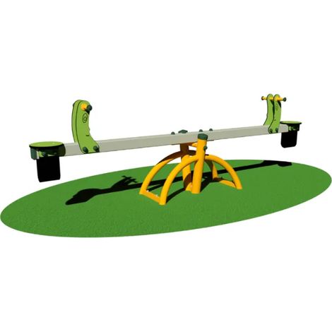Bilico Bigio 2/4 posti Giochipark in alluminio EN AW 6060 e acciaio zincato - 2 posti