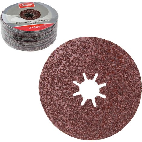 Fiberscheiben 115 mm K24 25 Stück Schleifscheibe Fächerscheibe Schleifteller (1/5)