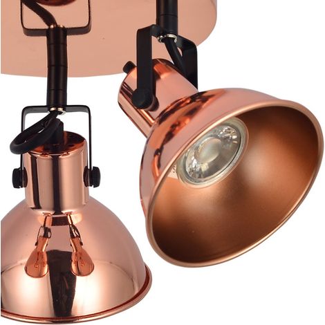 Plafón 3 focos Arabia gu10 cobre (1/2)
