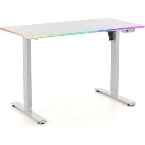 [GEBRAUCHT] B-Ware Hjh Office Schreibtisch Worktime Kid Elektrisch Höhenverstellbar Rgb Weiß 120x60