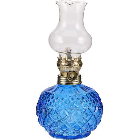 Vintage-Öllampe mit verstellbarem Docht, Retro-Petroleumlampe für warmes Wohnambiente und Innenbeleuchtung