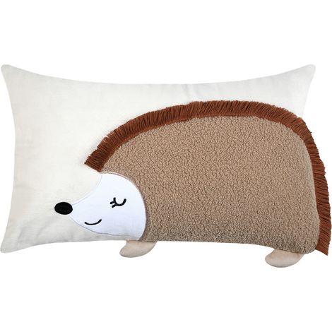 Coussin rectangulaire enfant hérisson Naturel 30x50 cm (1/3)