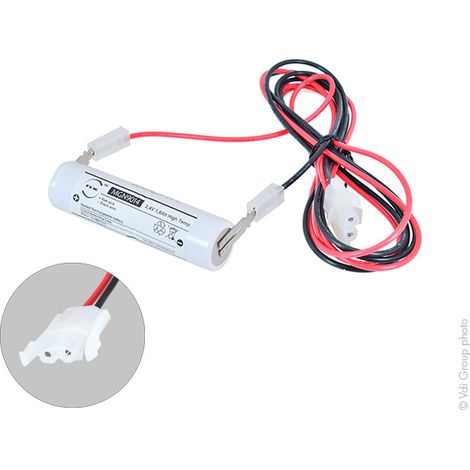 NX - Batterie eclairage secours 2xSC ST4 + AMP 2.4V 1.6Ah (1/3)