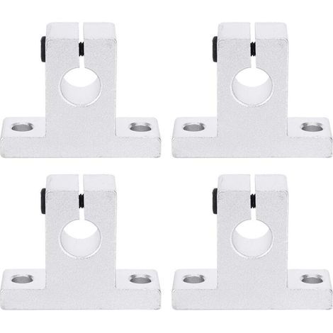4 pièces SK10 Support de Guide de serrage de Rail de mouvement linéaire pour arbre de diamètre 10mm, support d'arbre en alliage d'aluminium matériel de fixation accessoire de Rail outil industri (1/4)