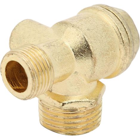 5 Stück Rückschlagventile für Luftkompressoren, 1-Wege, 1/2 x 3/8 x 10 Zoll, Innengewinde, Zinklegierung, Zubehör für kleine Luftpumpen