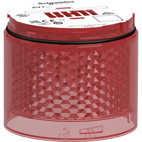 Harmony XVB7 - Elément lumineux Rouge - flash 2J - LED 24 VCC - XVB7C64 (1/5)