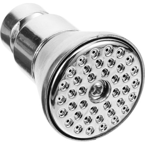 Pommeau de douche avec raccord 1/2" en alliage pour basse pression d'eau, rotation puissante, pression d'eau puissante, installation facile et pour salle de bain et baignoire (1/5)