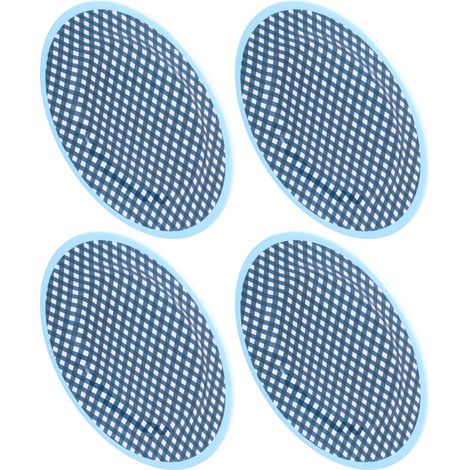 9-Zoll-Salatteller, 4er-Set dunkelblaue Dessertteller mit Karomuster, Gebäckteller, Tischdekoration. (1/5)