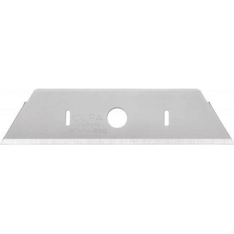 OLFA SKB-2S/10B PACK DE 10 CUCHILLAS TRAPEZOIDALES 17,5 MM DE ACERO INOXIDABLE (1/2)
