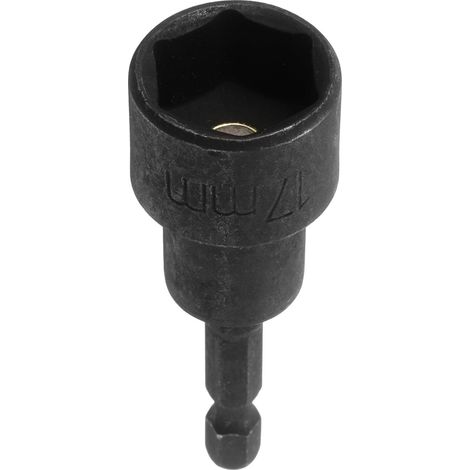 Embout Magnétique Pour Écrous 17mm Embout Perçage Visseuse Noir (1/5)