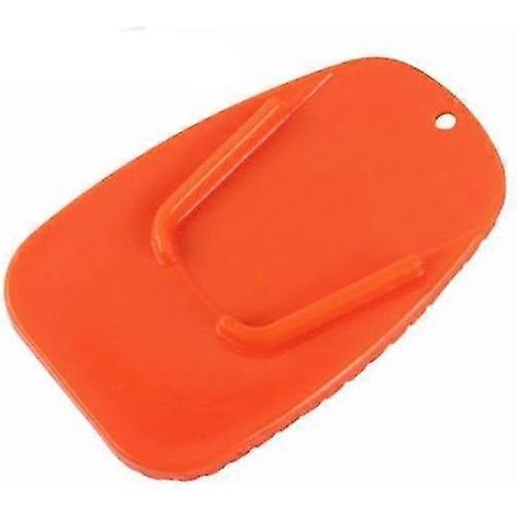 Universal-Motorradständer, Seitenständer, Kopfstützenständer, Einbeinstativ, Stützplatte, Seitenstütze, große Fuß-Antirutschplatte – Orange