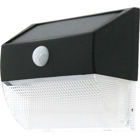 IluminaShop - Aplique LED Solar 3W Con Sensor Movimiento IP44 Blanco Neutro 4500K (1/5)
